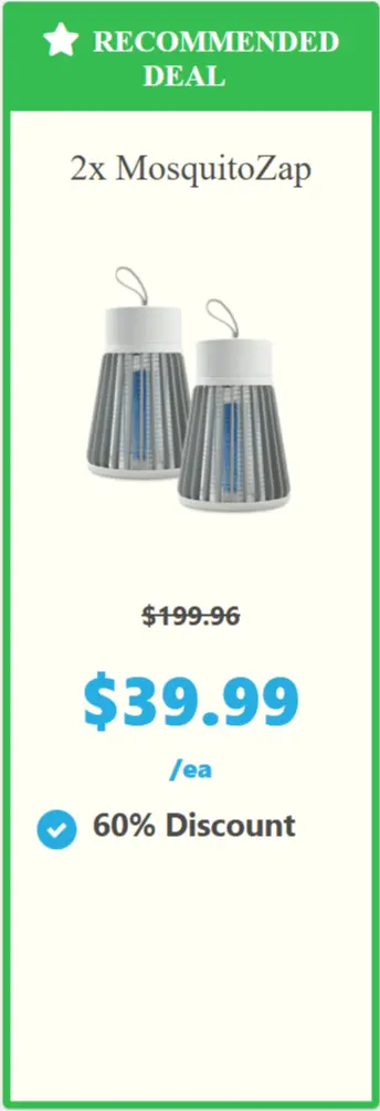 MosquitoZap offer price 