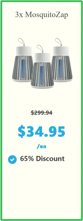 MosquitoZap offer package price 